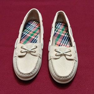 Sperry Top-Sider Skimmer Ivory Boat Shoe- 8